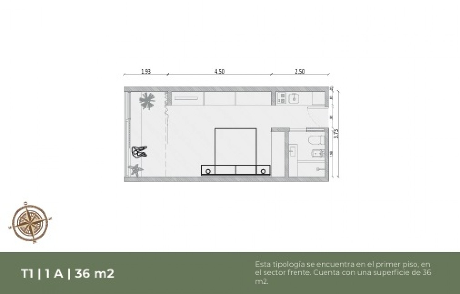 Departamento de pozo sobre Av. San Martin - Excelente ubicacion