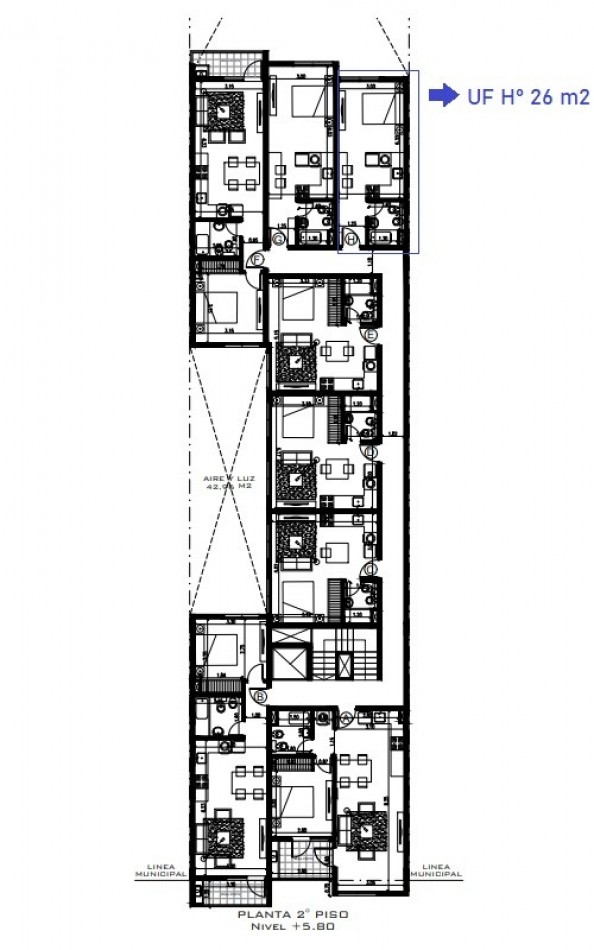Departamento Monoambiente de pozo 26 m2 - Anticipo + Cuotas fijas