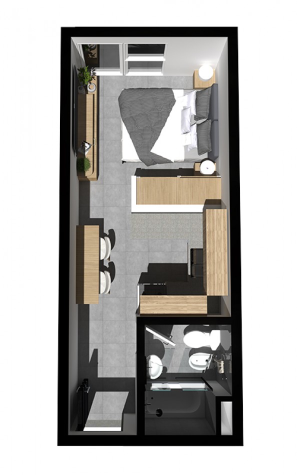 Departamento monoambiente financiado Ruiz Moreno 564 - 3° H- Oportunidad 